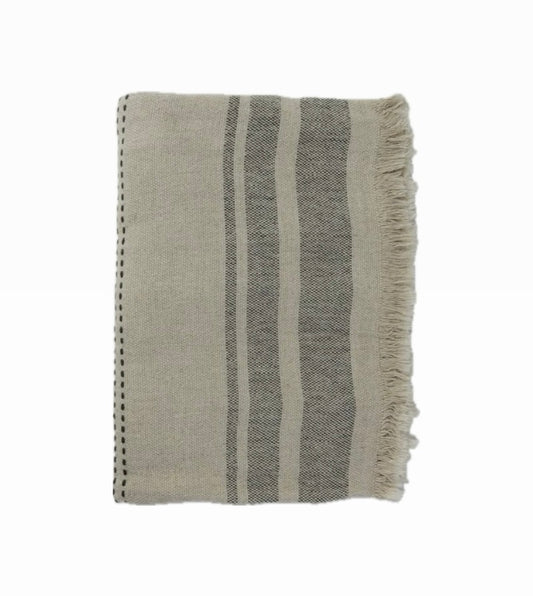 ARAS LINEN THROW BLANKET