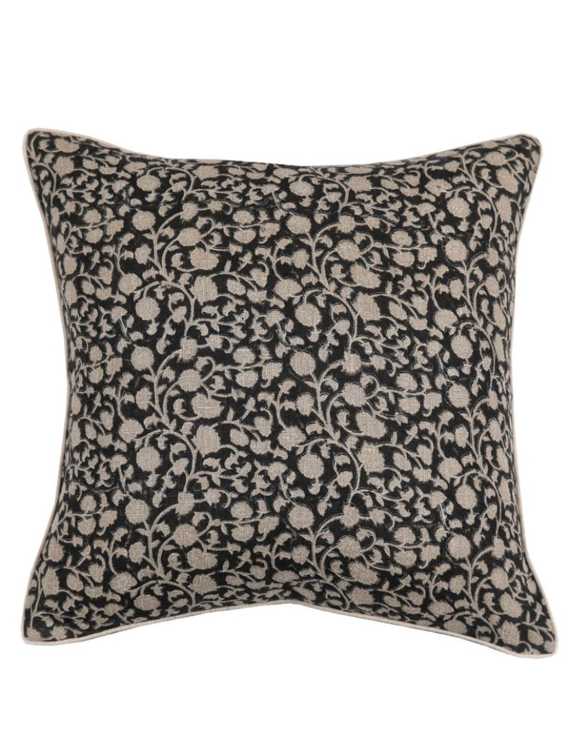 KEYA NOIR PILLOW COVER Filling Spaces