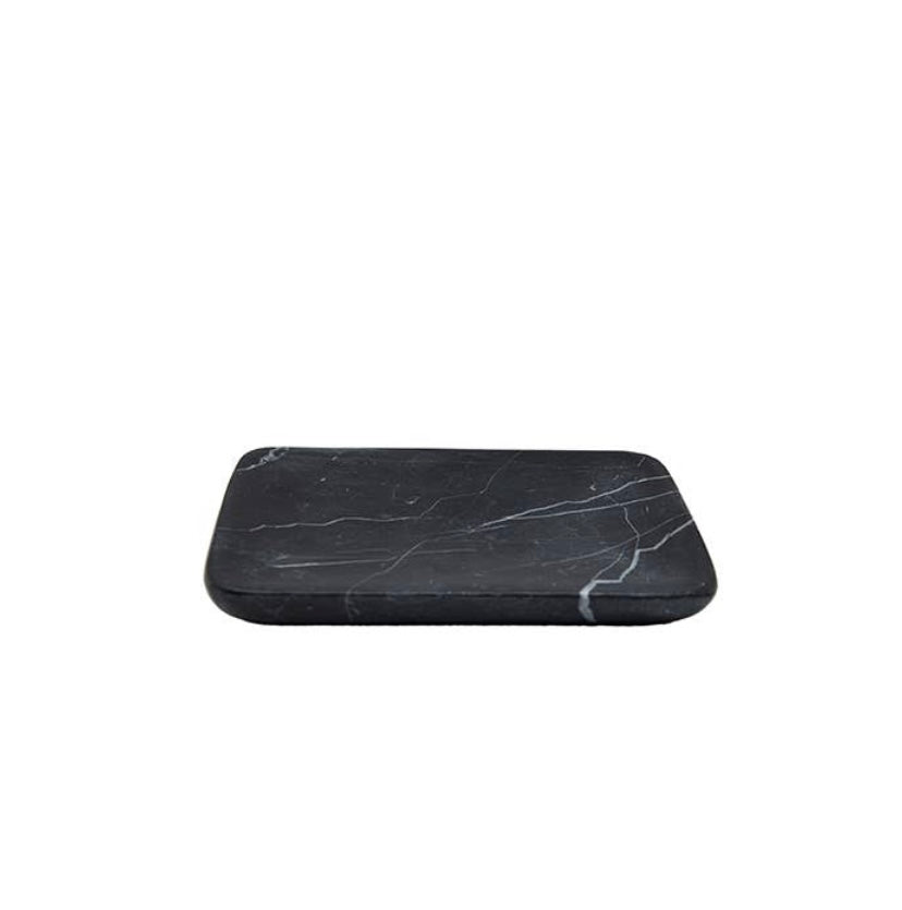 Black marble soap dish.  Made in India.