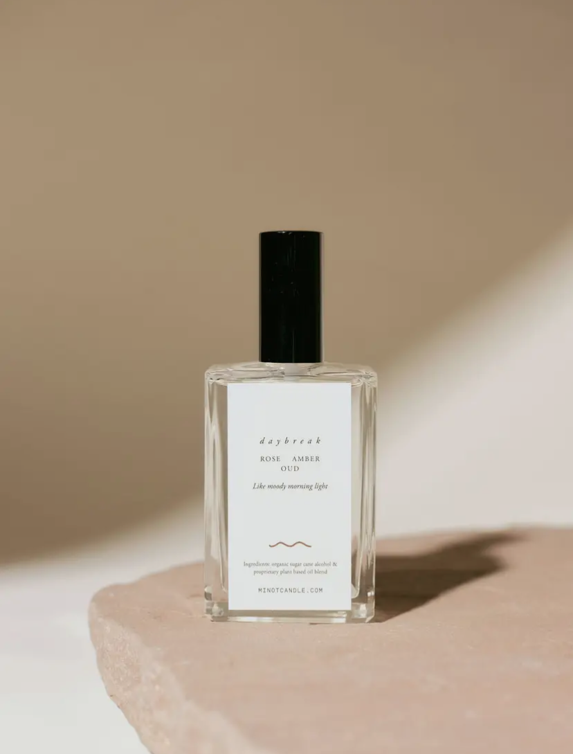 MInot room spray in clear bottle