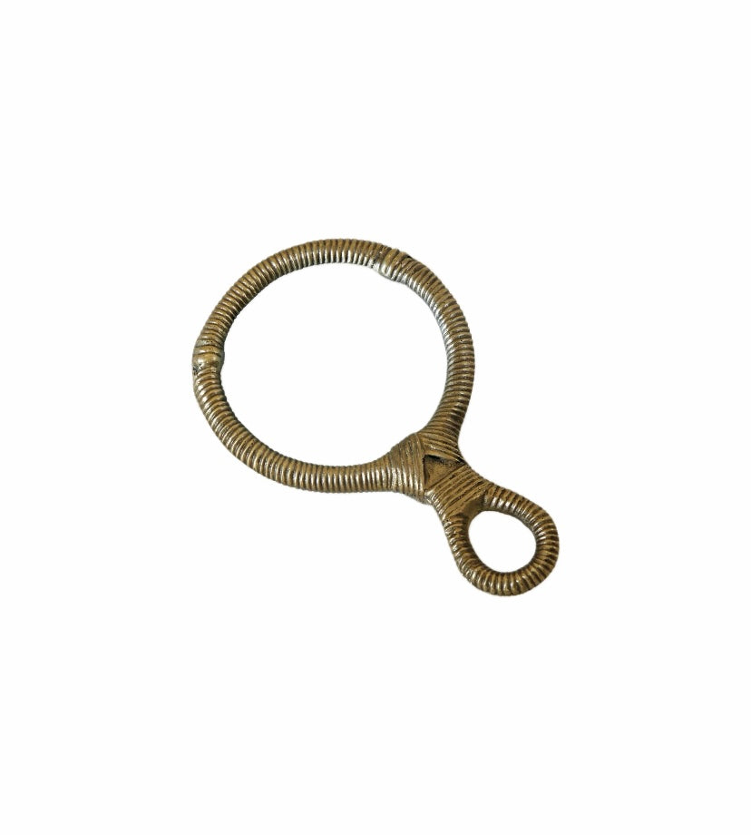 Brass magnifying glass.