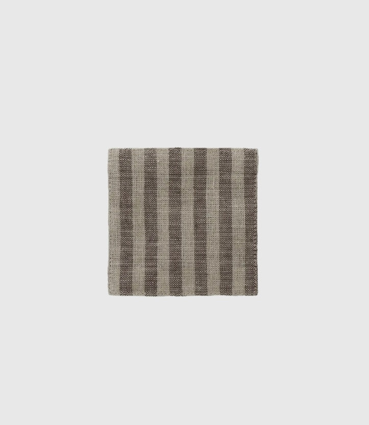 Square woven linen coasters.