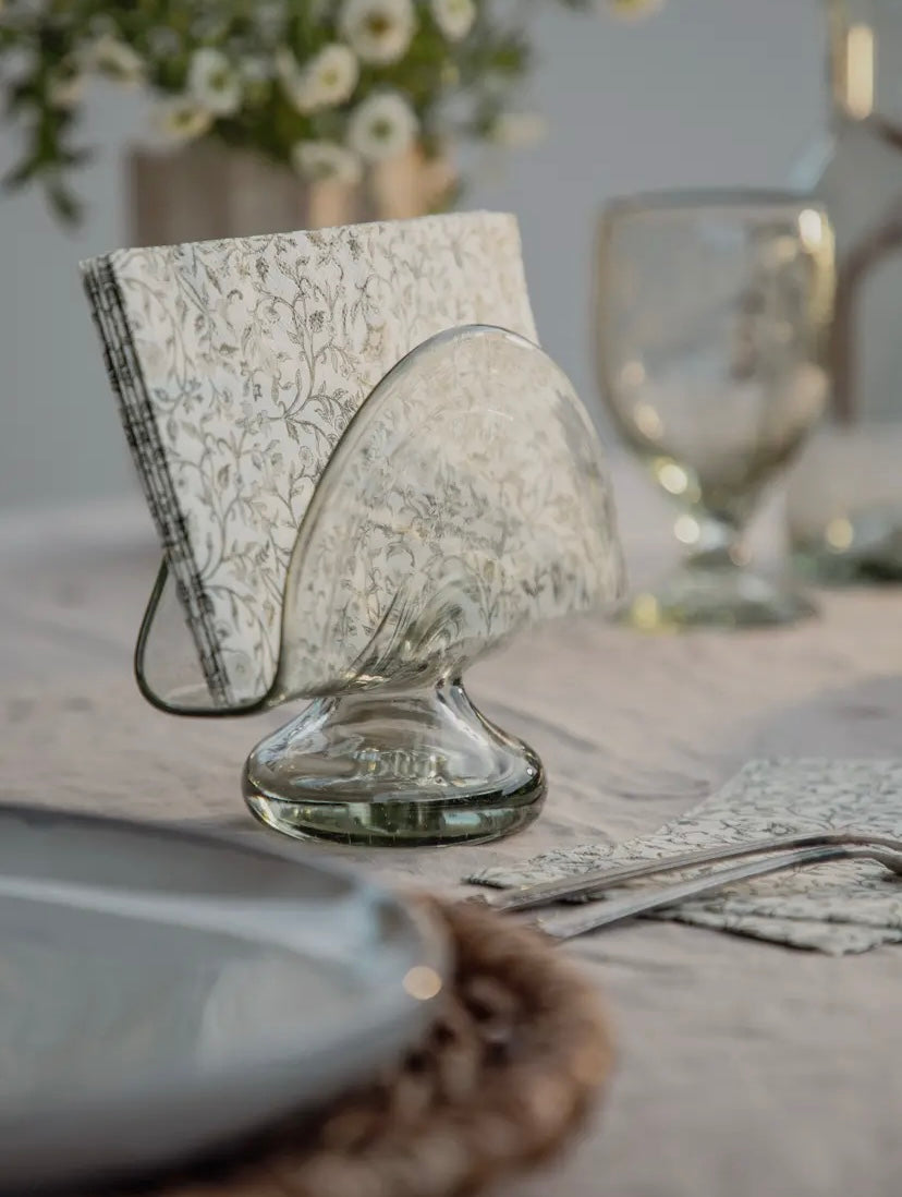 Handblown Glass Napkin Holder - Thumbnail 2