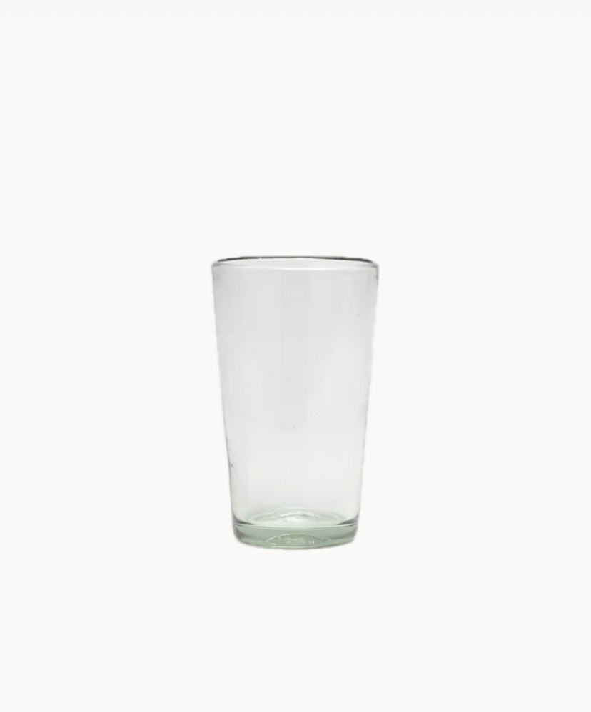 14 oz recycled glass pint showing subtle variations and bubbles