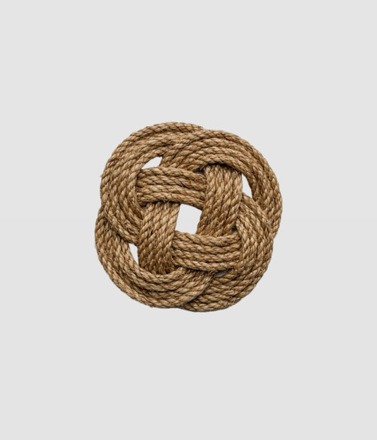 Handmade Rope Trivet - Turks' Head Knot