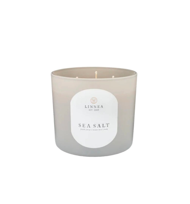 Sea Salt Grande Candle - Ocean & Citrus Scent