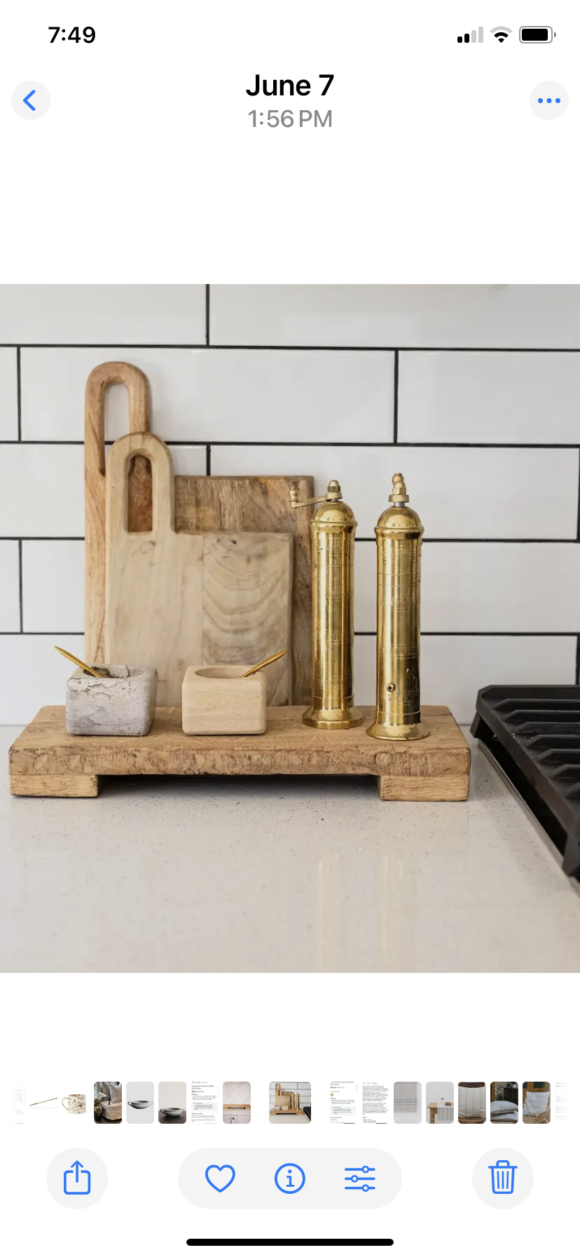 Solid Reclaimed Elm Wood Riser