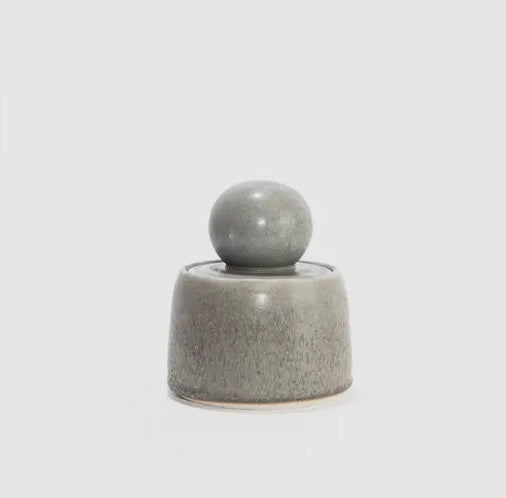 Stash Jar - Handmade Stoneware with Knob Lid (USA)
