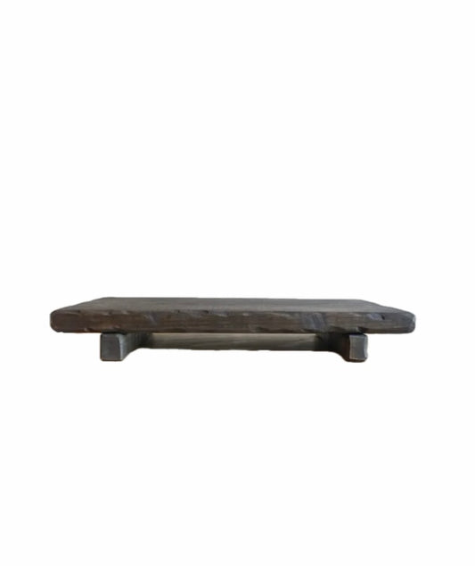 Wooden riser on a white background