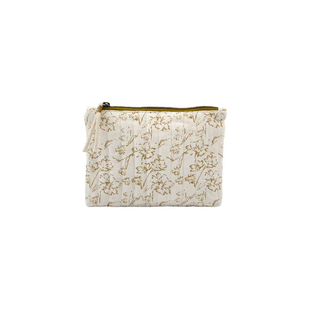 IVORY FLORAL POUCH