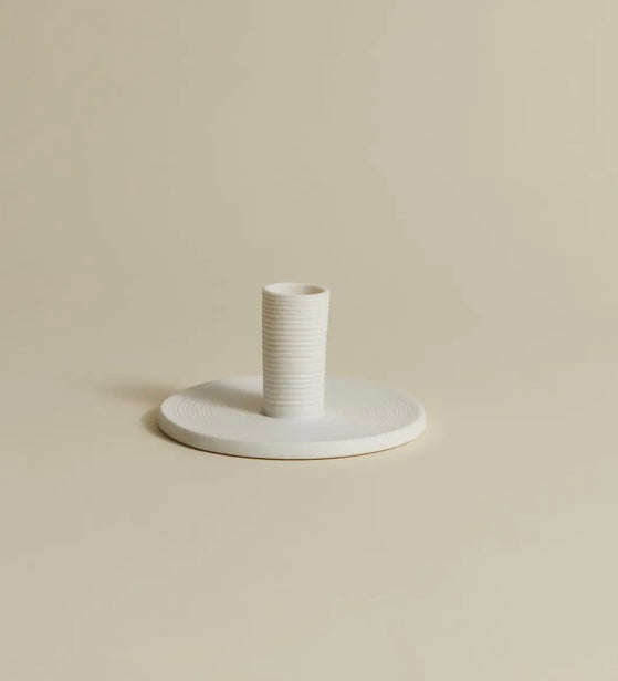 MINIMALIST TAPER  HOLDER  MATTE WHITE