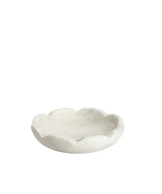 SCALLOPED MARBLE TRINKET DISH