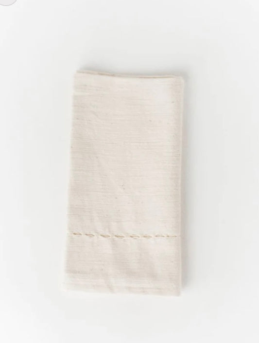 HAND STITCHED COTTON NAPKIN SET 4