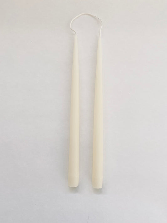 HAND DIPPED TAPER PAIR IVORY