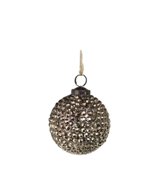 BRONZE BEADED ORNAMENT SMALL