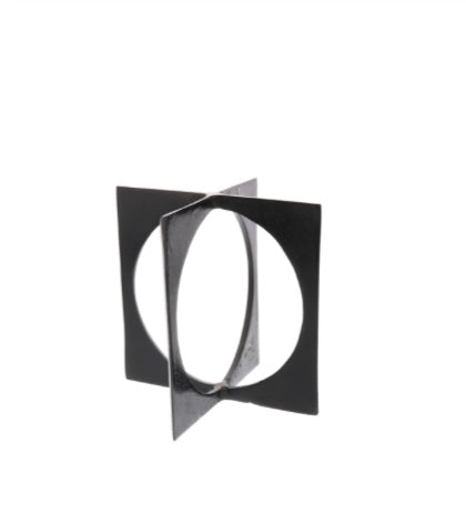 BRONZE SQUARE WITH CIRCLE