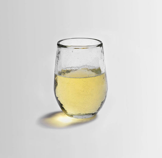 HAMMERED STEMLESS WINE GLASS