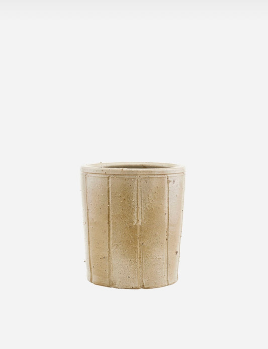 RUSTIC EARTHEN CROCK, LARGE